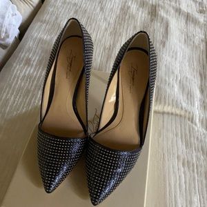 Imagine Vince Camuto Ossie Metallic Indigo pump